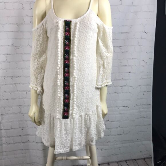 Voom by Joy Han Dresses & Skirts - Boho style cold shoulder dress by Voom EUC sz S